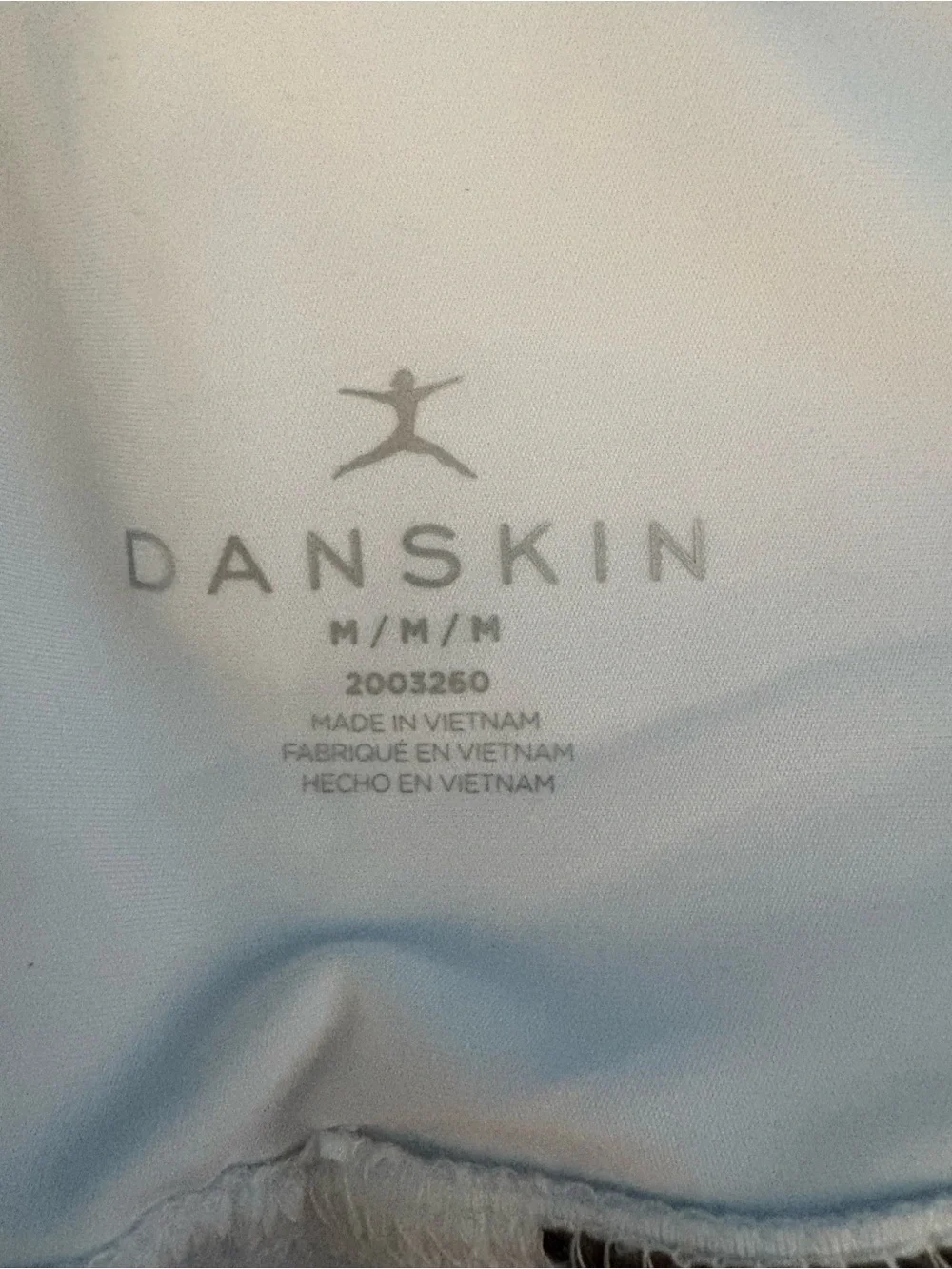 Danskin White Pleated Skater Skirt